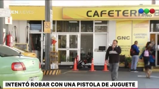 Intentó robar con un arma de juguete