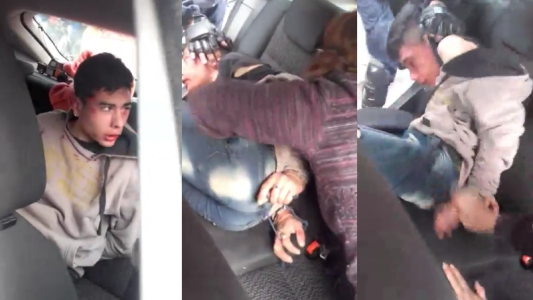 Tucumán: robó un celular y los vecinos lo golpearon mientras un policía lo sostenía