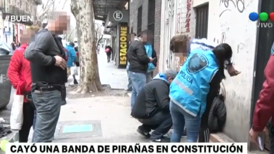 Cayó una banda de pirañas en Constitución