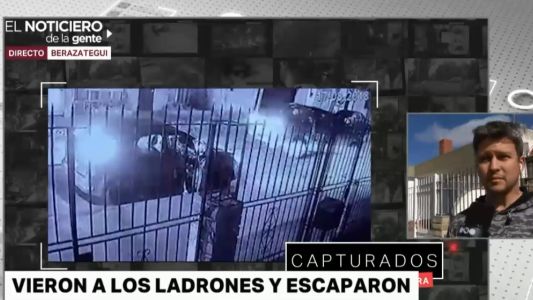 Video: vieron a los ladrones y lograron frustar una entradera