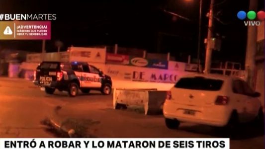 Entró a robar y lo mataron de seis tiros