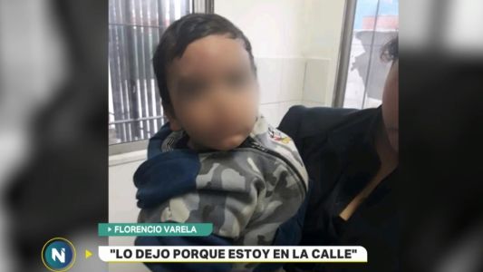"Lo dejo porque estoy en la calle": abandonó a su hijo de un año