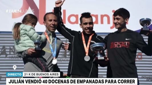 Vendió 40 docenas de empanadas para correr los 21K de Buenos Aires