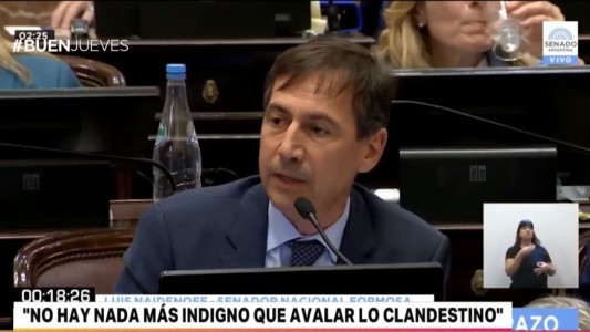Naidenoff: "No hay nada más indigno que avalar lo clandestino"