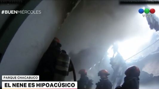 Un nene hipoacúsico fue rescatado de las llamas en su casa