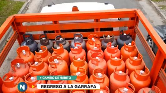 La revancha de la garrafa, un cambio de hábito para bajar costos