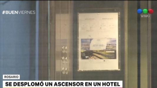 Cayó un ascensor con una decena de personas adentro