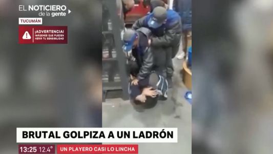 Playero tucumano molió a golpes a un motochorro que le gatilló dos veces