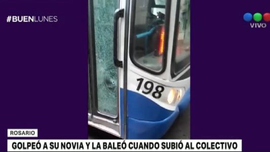 Golpeó y baleó a su novia cuando subía a un colectivo