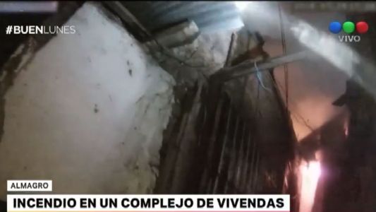 Se incendió un complejo de viviendas en Almagro