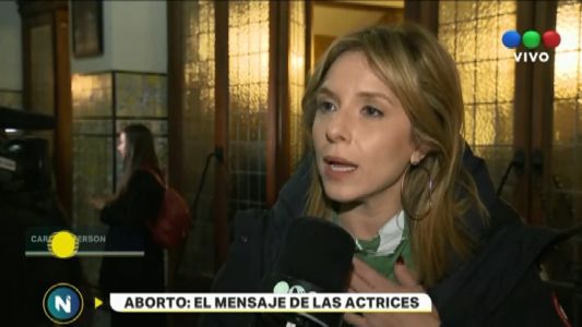 Actrices Argentinas a favor de la legalización del aborto, en la recta final