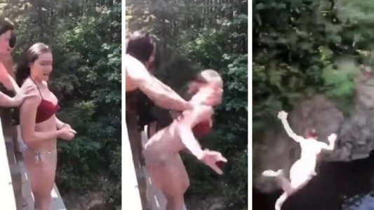 Empujó a su amiga desde un precipicio y sobrevivió de milagro