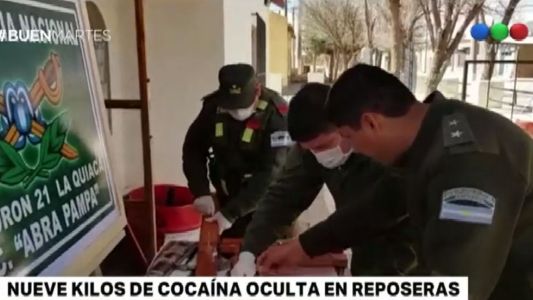 Detectaron "narcoreposeras" con 9 kilos de cocaína