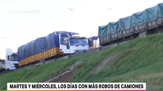 Capital y zona Oeste lideran el ranking de robo de camiones