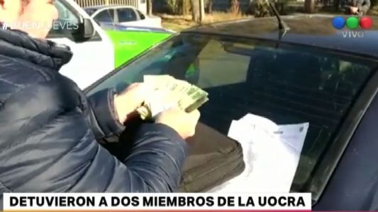 Detuvieron a dos miembros de la UOCRA por cobrar una coima