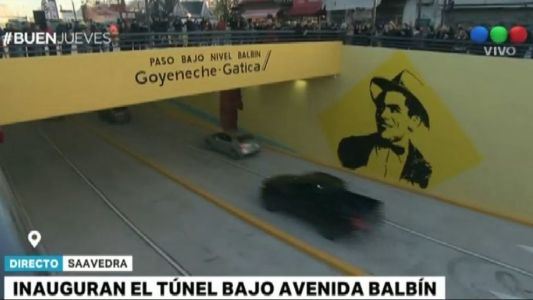 Inauguran el túnel Goyeneche-Gatica de la avenida Balbín