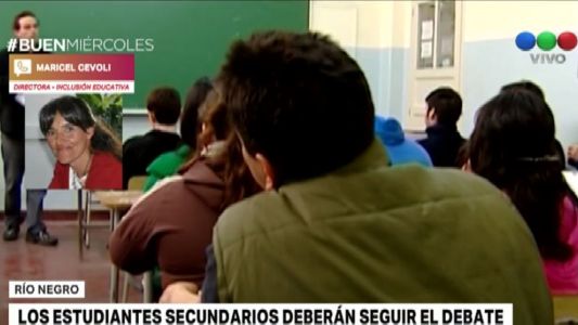 Río Negro: los alumnos deberán seguir el debate sobre la Ley de Aborto