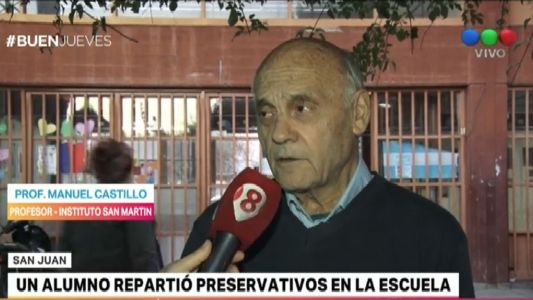 San Juan: sancionan a un alumno que repartió preservativos en la escuela