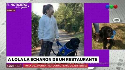Indignante: echaron a una nena discapacitada de un restaurante de Palermo por su perro guía
