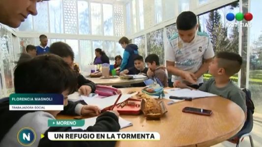 En Moreno existe un refugio para que los chicos sigan estudiando