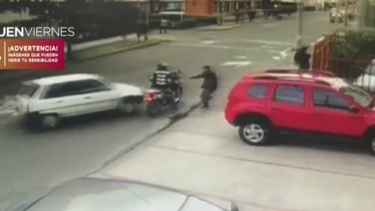 Vio a motochorros robando y los atropelló