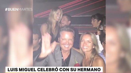 Luis Miguel celebró con su hermano en Miami