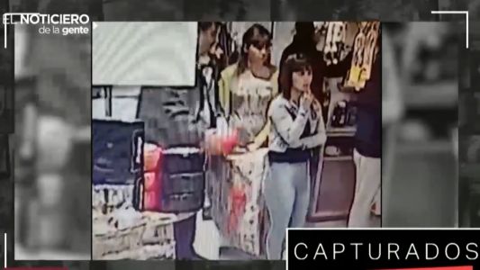 Capturados por la cámara: "mechera" embarazada y el robo de $7000 en quesos