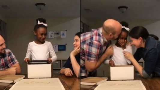 Video pura emoción: así reacciona una nena cuando se entera que va a ser adoptada