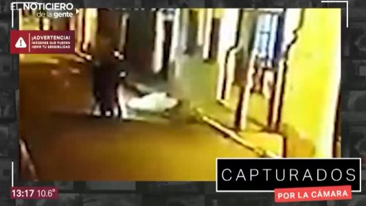 Capturados por la cámara: un robo violento