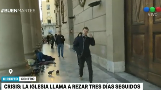 La iglesia llamó a rezar tres días seguidos por la crisis