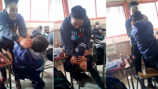 Bullying en el aula: se viralizó el video de una brutal agresión en plena clase