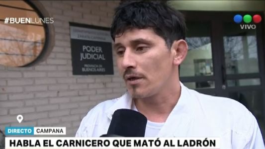 Carnicero que mató a un ladrón: "Creo en la Justicia"