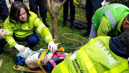 Murió la mujer de 95 años que había sido rescatada tras caer en un pozo ciego