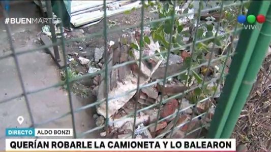 Hirieron a un policía para robarle la camioneta
