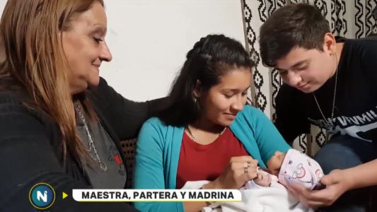 "En el primer empujón que hice, salió la beba"