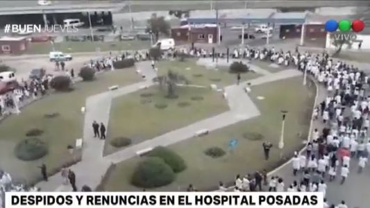 Protestas por 30 despidos en el Hospital Posadas