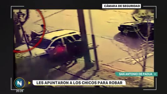 Entradera: le pusieron armas en la cabeza a los nenes