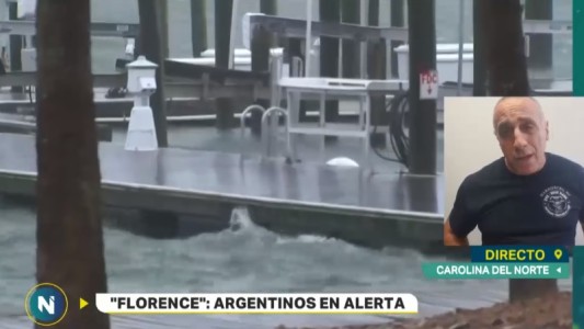 Avanza "Florence": los argentinos que esperan el huracán en Estados Unidos