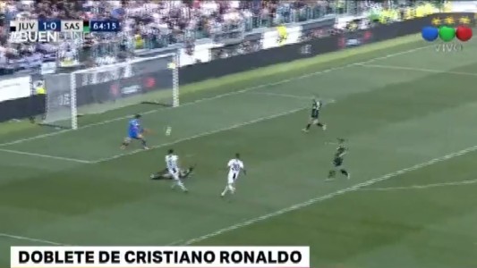 El doblete de Cristiano Ronaldo con la Juventus y el primer gol oficial de Higuaín con el Milan