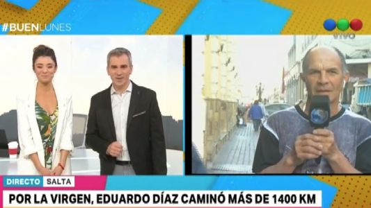Caminó más de 1400 kilómetros por la Virgen del Cerro