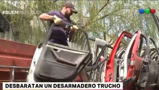 Desbaratan un desarmadero