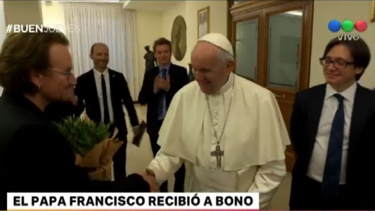 El Papa recibió a Bono