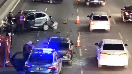 Un muerto en un triple choque en General Paz