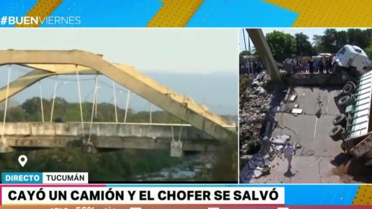 Se derrumbó un puente en Tucumán