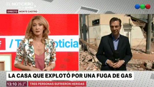 La casa que explotó por una fuga de gas