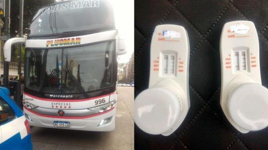 Dos choferes que iban a trasladar a estudiantes de un viaje de egresados dieron positivo en un control de drogas