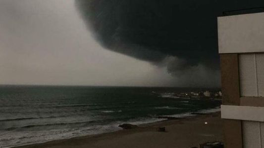 Video impactante: fuerte temporal y granizo en Mar del Plata