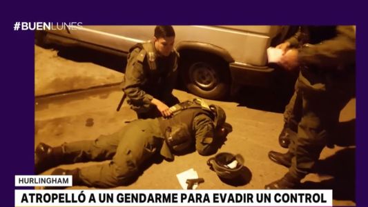 Atropelló a un gendarme para evadir un control