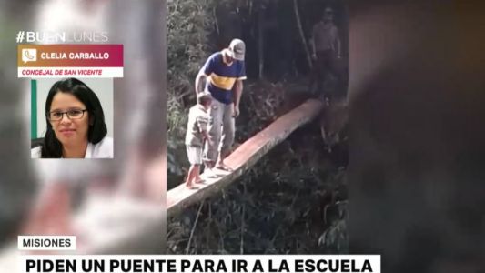 Piden un puente para ir a la escuela