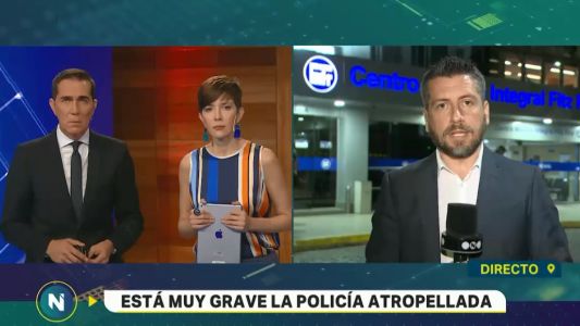 Manejaba borracho y atropelló a una policía al intentar esquivar un control vehicular